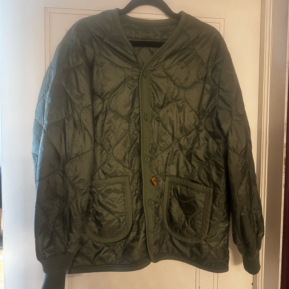 Alpha Industries Olive Green liner jacket L